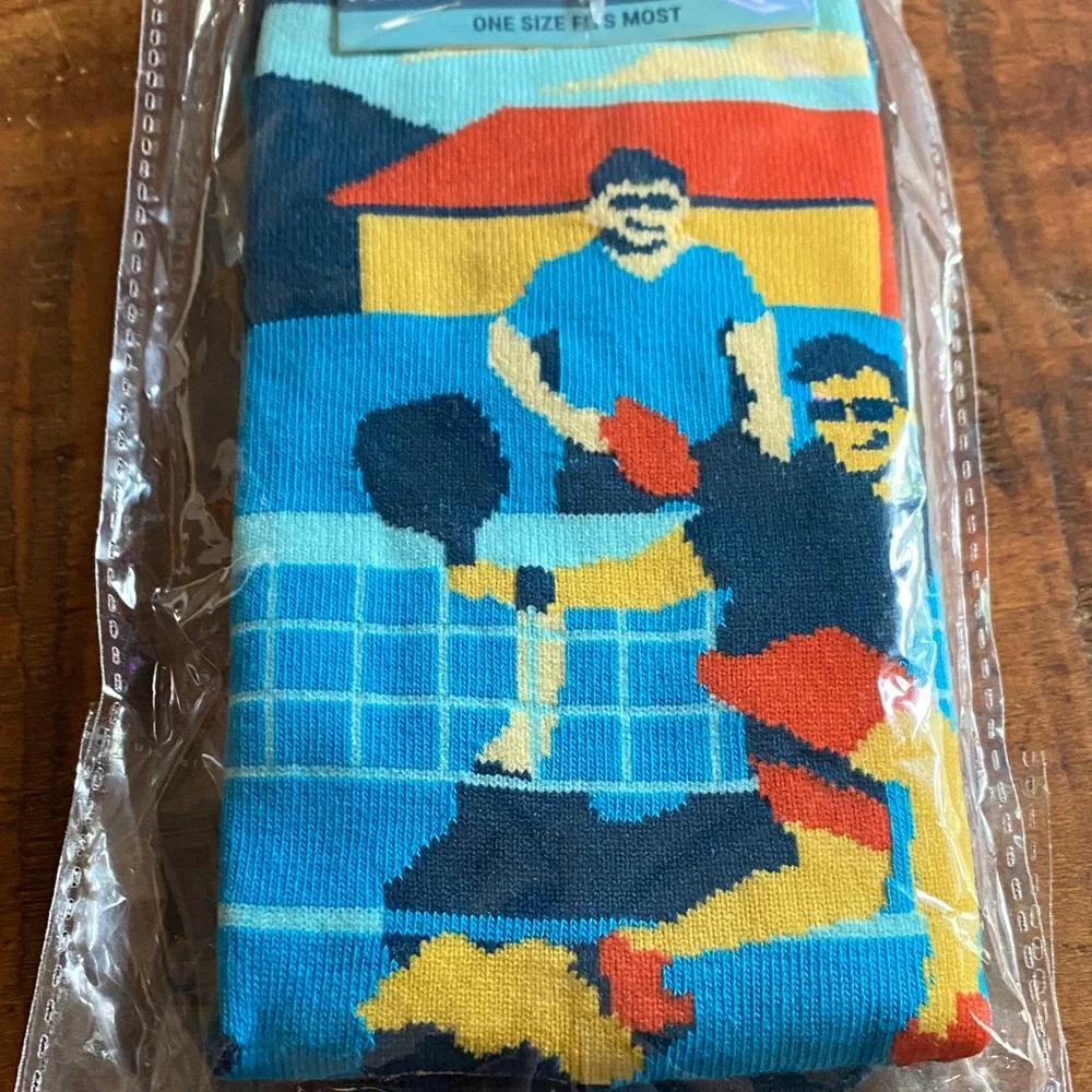 NWT Lavley Colorful I'd Rather be Playing Pickle Ball Socks Stocking Stuffer